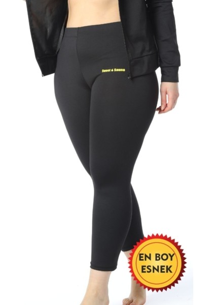 Yeni Sezon Spor Uzun Tayt Unisex Sweet Sauna Termal Siyah fiyatları