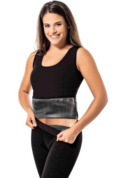Yeni Moda Atlet Tayt Takım Unisex Sweet Sauna Termal Siyah