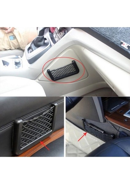 Telefon Tutucu Torpidoya Yapışan File Tüm Araçlar Ile Uyumlu Oto Araç Araba Otomobil