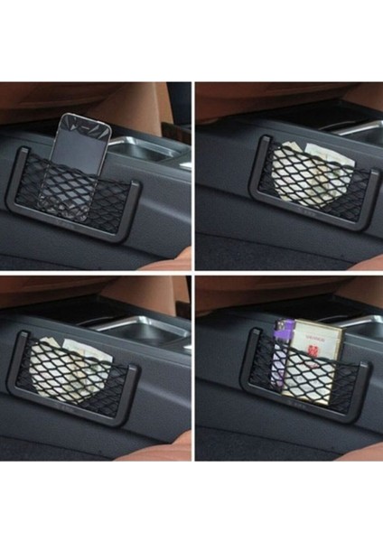 Telefon Tutucu Torpidoya Yapışan File Tüm Araçlar Ile Uyumlu Oto Araç Araba Otomobil