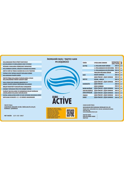 Euro Active 5lt fiyatları