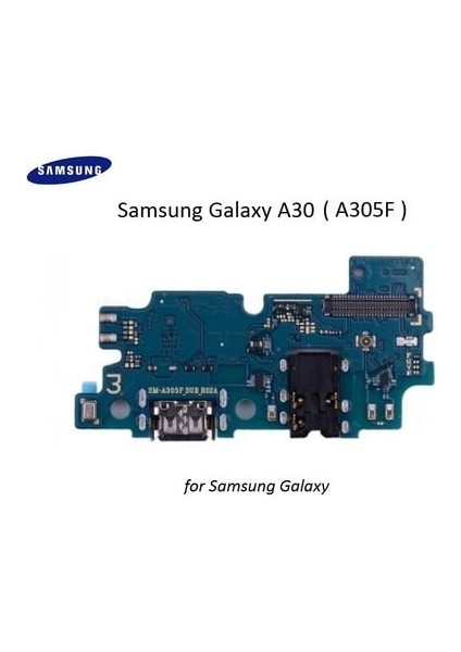 Samsung Galaxy A30 SM-A305F Şarj Kulaklık Soket Mikrofon Bordu