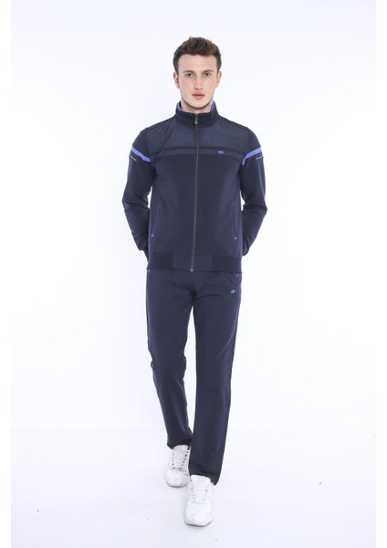Erkek Spor, 4 Cepli, Dik Yaka, 4 Mevsim, Süper 2 İplik Lacivert İndigo Eşofman Takımı - 5876 fiyatları