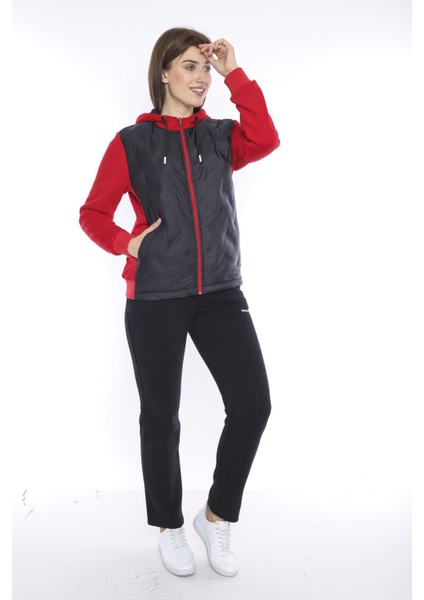 Kadın Spor Kırmızı Eşofman Takımı - 6680