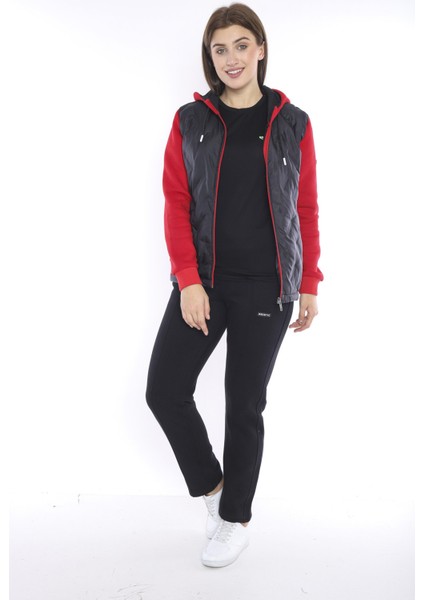 Kadın Spor Kırmızı Eşofman Takımı - 6680