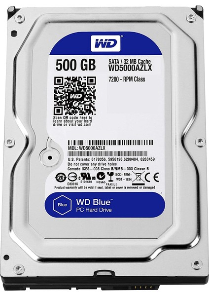 Blue 500 GB Masaüstü Sabit Disk Sürücüsü