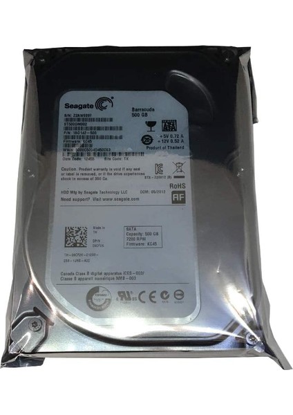 Barracuda ST500DM002 500 GB 3.5" Dahili Sabit Disk