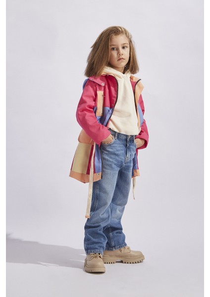 Kız Çocuk Renkli Trençkot modelleri