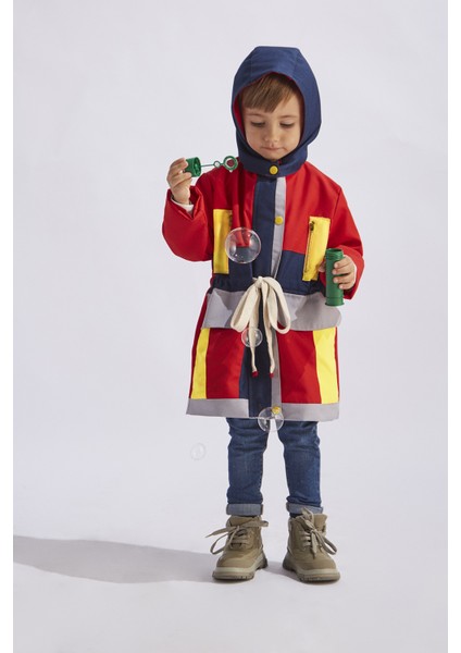 Erkek Çocuk Renkli Trençkot modelleri