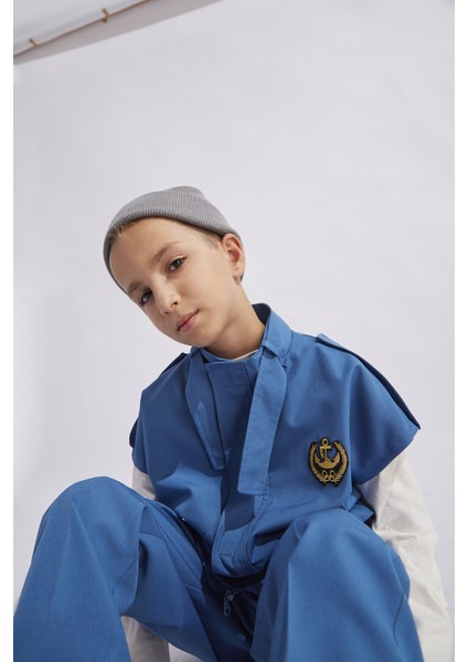 Erkek Çocuk Yelekli Nakışlı Kargo Takım İNDIGOHQSPQS300152İ7 fiyatları