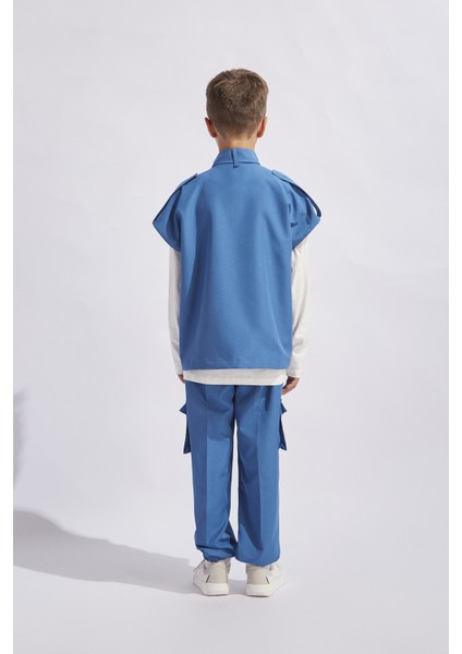 Erkek Çocuk Yelekli Nakışlı Kargo Takım İNDIGOHQSPQS300152İ7 indirimleri