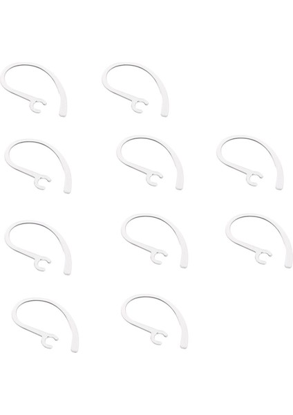 10 Parça Kulak Kancası Döngü Klip, Plantronics Için Bluetooth Değiştirme Bölümü 6.3mm H Açık (Yurt Dışından)