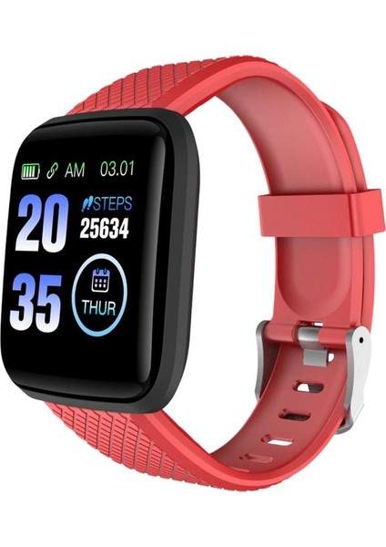 Spor Spor Izci Akıllı Kalp Hızı Monitörü Kırmızı