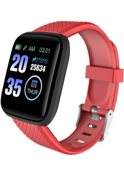 Spor Spor Izci Akıllı Kalp Hızı Monitörü Kırmızı