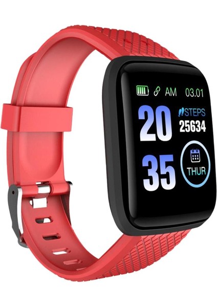 Spor Spor Izci Akıllı Kalp Hızı Monitörü Kırmızı