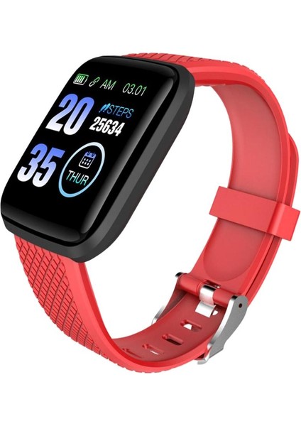 Spor Spor Izci Akıllı Kalp Hızı Monitörü Kırmızı