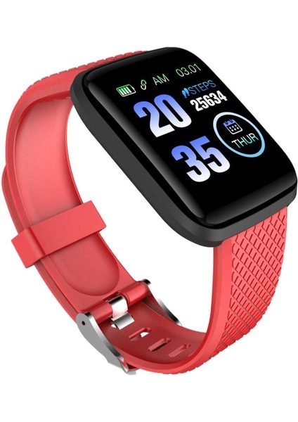 Spor Spor Izci Akıllı Kalp Hızı Monitörü Kırmızı