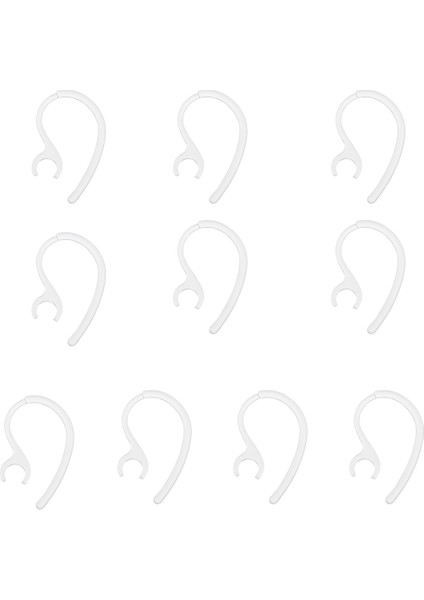 10 Parça Kulak Kancası Döngü Klipsi, Plantronics Için Bluetooth Yedek Parça 7.8mm B Temizle