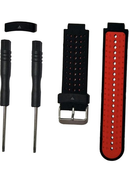 Garmin Forerunner Için Watch Band Kayışı 220 230 235 620 Siyah + Kırmızı modelleri