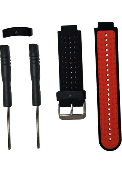 Garmin Forerunner Için Watch Band Kayışı 220 230 235 620 Siyah + Kırmızı fırsatları