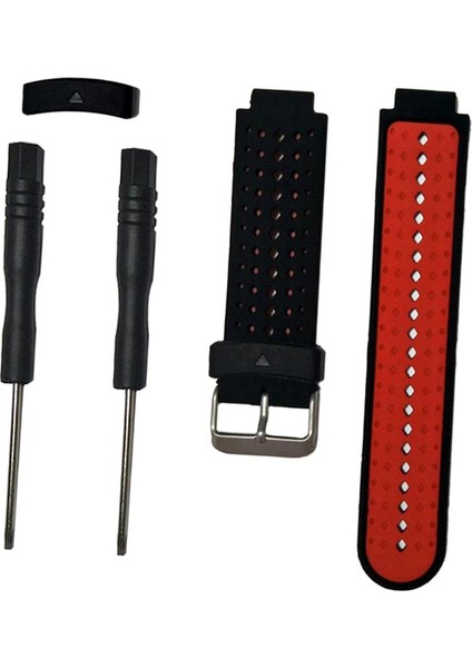 Garmin Forerunner Için Watch Band Kayışı 220 230 235 620 Siyah + Kırmızı indirimleri