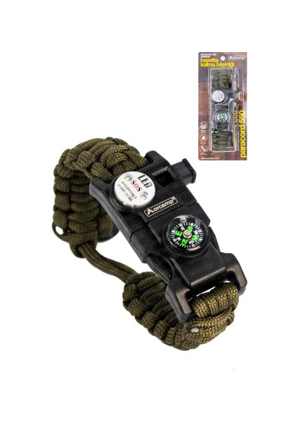 Orcamp Paracord Hayatta Kalma Bilekliği 3.2 Metre