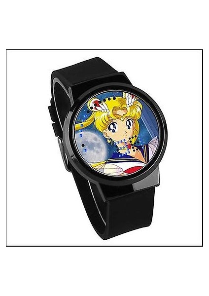 Su Geçirmez Aydınlık LED Dijital Dokunmatik Saat - Sailor Moon (Yurt Dışından)