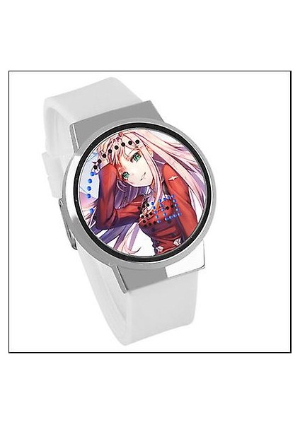 Su Geçirmez Aydınlık LED Dijital Dokunmatik Saat - Franxx'te Sevgilim (Yurt Dışından)