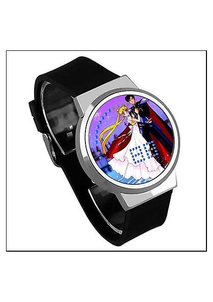 Su Geçirmez Aydınlık LED Dijital Dokunmatik Saat - Sailor Moon (Yurt Dışından)