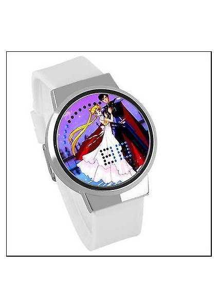 Su Geçirmez Aydınlık LED Dijital Dokunmatik Saat - Sailor Moon (Yurt Dışından)