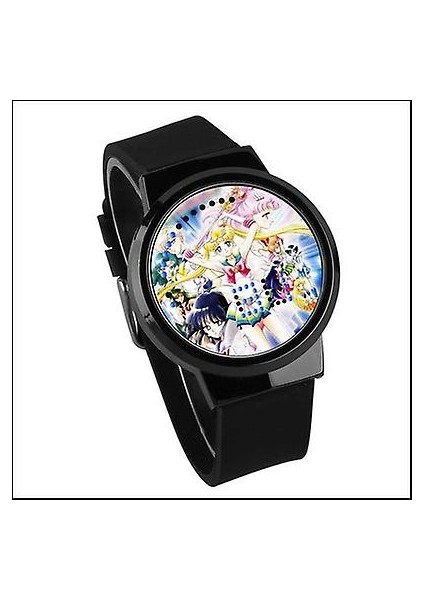 Su Geçirmez Aydınlık LED Dijital Dokunmatik Saat - Sailor Moon (Yurt Dışından)