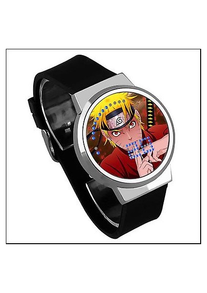 Su Geçirmez Aydınlık LED Dijital Dokunmatik Saat - Naruto (Yurt Dışından)