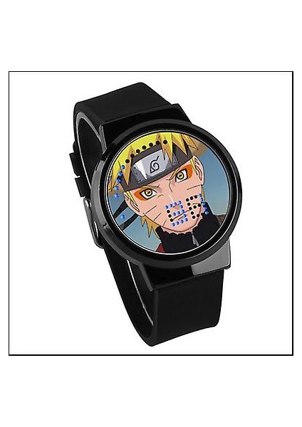Su Geçirmez Aydınlık LED Dijital Dokunmatik Saat - Naruto (Yurt Dışından)