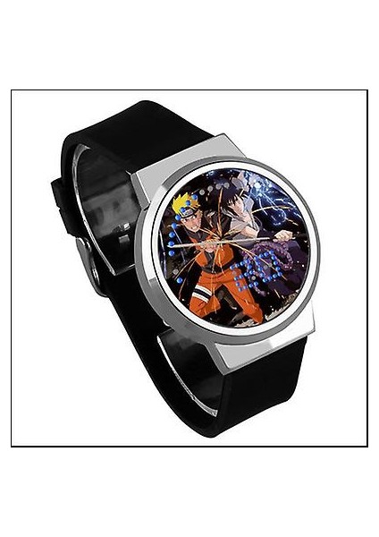 Su Geçirmez Aydınlık LED Dijital Dokunmatik Saat - Naruto (Yurt Dışından)