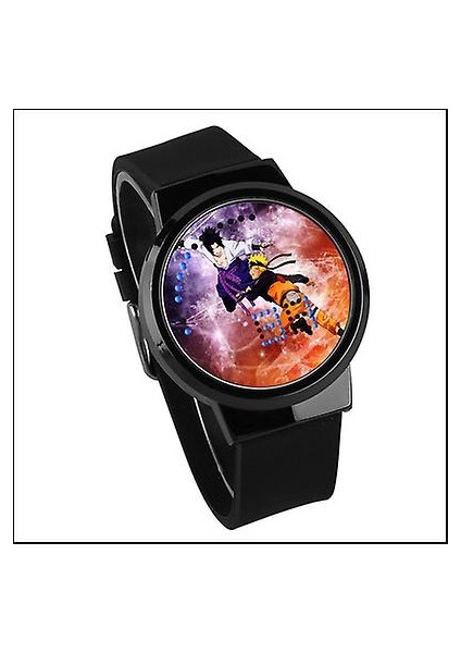 Su Geçirmez Aydınlık LED Dijital Dokunmatik Saat - Naruto (Yurt Dışından)