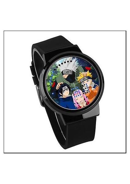 Su Geçirmez Aydınlık LED Dijital Dokunmatik Saat - Naruto (Yurt Dışından)