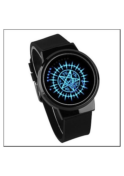 Su Geçirmez Aydınlık LED Dijital Dokunmatik Saat - Siyah Butler (Yurt Dışından)