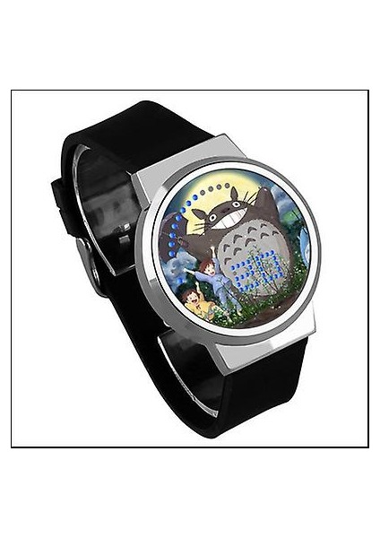 Su Geçirmez Aydınlık LED Dijital Dokunmatik Saat - Komşu Totoro (Yurt Dışından)