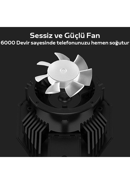 Memo DL06 Rgb LED Cep Telefon Soğutma Fanı Radyatör Soğutucu