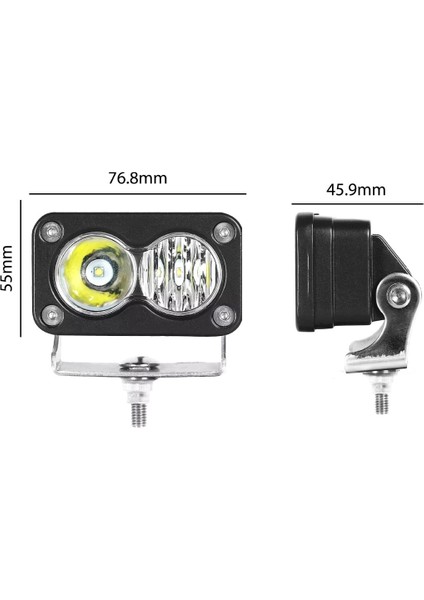 Porter 20W Motosiklet / Off Road LED Sis Farı Takım indirimleri