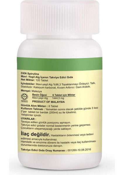 Spirulina 120 Tablet fiyatları