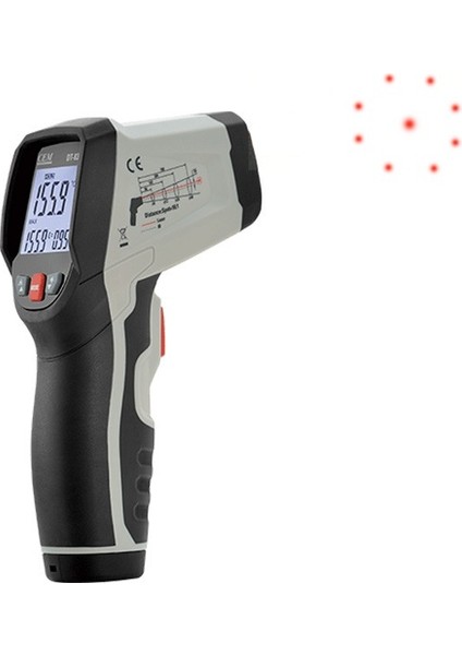 DT836 Dairesel Lazer Işıklı Termometre 1000°C
