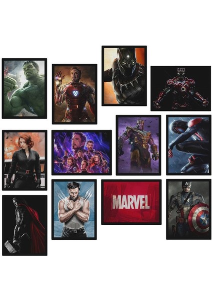 Marvel Series 12 Parça Mdf TABLOZLLTB227