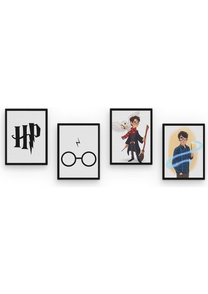 Harry Potter 4 Parça Mdf TABLOSLA549