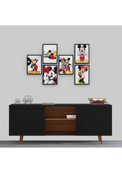 Mickey Mouse 6 Parça Mdf TABLOGMZ474