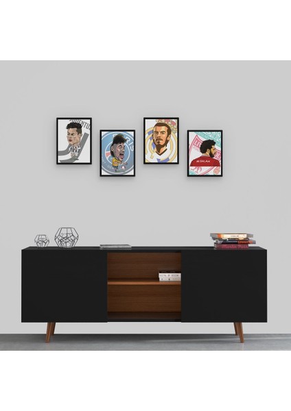 Favori Futbolcular 4 Parça Mdf TABLOTGTB1261 fiyatları