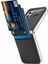 Litchi Fold Deri Kart Durumda Samsung Galaxy Z Flip3 5g Siyah 1