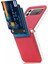 Litchi Fold Deri Kart Durumda Samsung Galaxy Z Flip3 5g Kırmızı 1