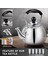 2.5l Paslanmaz Çelik Cilalı Islık Çalan Çaydanlık - Gri (Yurt Dışından) 5
