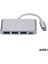 4in1 65W Type-C USB Çoğaltıcı Adaptör Port Hub 3xusba Giriş 1 Pd Giriş 2